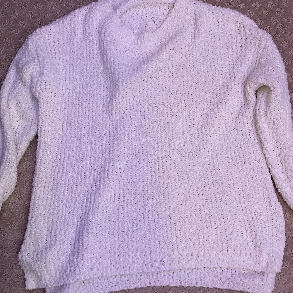 White winter sweater